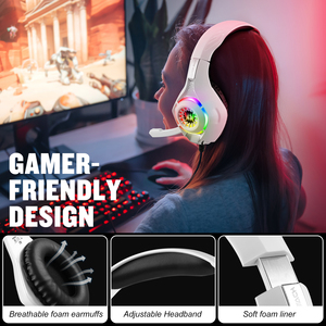 Auriculares Profesionales para Juegos con Cable, Plegables, con Bajos Estéreo, Micrófono Omnidireccional, RGB LED para PS5, PS4, PC y Laptop, Venta al Por Mayor - Product Image 5