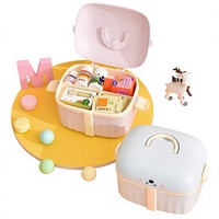 Boîte de rangement Songtai épaissie pour médicaments, collations et jouets, en plastique PP, modèle SF-312, multi-compartiments, pour la maison et la voiture