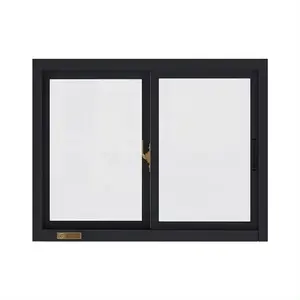 windproof insulated interior aluminium tempered glass sliding windows for houses aluminum profiles for doors and windows