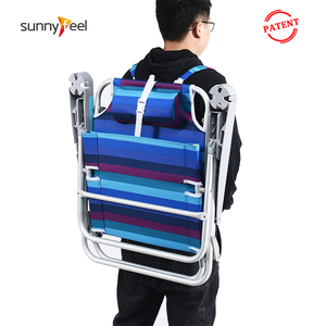 Ghế tắm nắng bãi biển di động, có thể gấp gọn, nhẹ, có thể điều chỉnh độ ngả, in logo tùy chỉnh OEM dành cho người lớn - Product Image 4