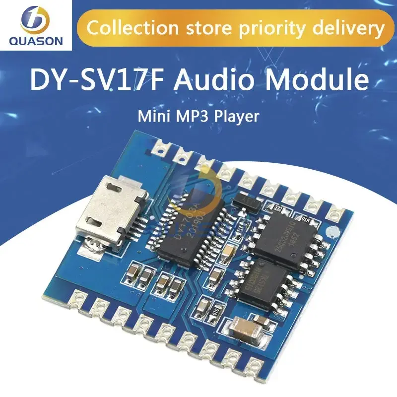 DY-SV17F Audio Module Mini Mp3 Speler Io Trigger Usb Download Flash Voice Module