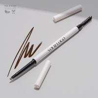 Crayon à sourcils minéral végétalien teinté waterproof double embout à pointe triangulaire avec brosse pour maquillage quotidien en gros