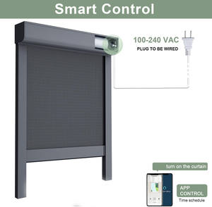 Sombra enrollable para exterior, para porche, balcón, pantalla con cremallera, persianas para exterior, cortina - Product Image 2