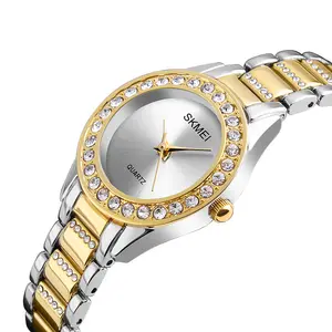 Orologi da donna SKMEI 1262 lusso Casual orologio al quarzo donna moda acciaio inossidabile cinturino da donna orologi da polso elogio Feminino