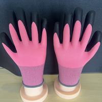 Gants de travail antidérapants en nitrile micro-mousse noir 15 jauges avec coque en polyester, compatibles écran tactile, pour tâches d'assemblage de précision