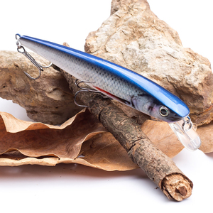Señuelo de Pesca de Agua Salada de Plástico Duro de 112 mm y 11 g, Cebo Artificial para Carpas, Gusanos, con Anzuelos Triples, para Pesca en Superficie, Salmón de Mar - Product Image 1