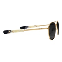 Lunettes de soleil unisexes haut de gamme à double pont, design personnalisé, protection UV400, monture métallique