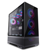 2023 nuevo diseño Gaming Computer Cases Towers caja de PC de dos lados Panel de vidrio templado gabinete de juegos