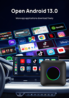 OEM Custom Wireless CarPlay Android Auto AI Box Android 13 Qualcomm 6125 8+128GB 4G LTE Ambient Light Smart Car Video Box.