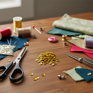 Paillettes ILAN 6mm Oro 15g Per Artigianato e Cucito - Product Image 3