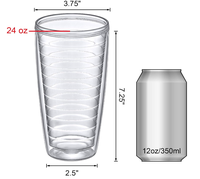 Bouteille d'eau écologique double paroi 16 oz en PS avec infuseur à thé, échantillon gratuit, compatible lave-vaisselle, idéale pour les voyages en voiture