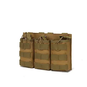 Tactical Molle Nylon Triple Magazine Pouch Weste Jagd Mag Cartridge Bag
