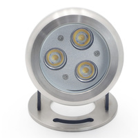 Projecteur Subaquatique pour Piscine et Fontaine, Corps Entièrement en Acier Inoxydable 304, 3W 9W, Prix de Gros