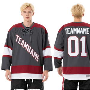 Jersey de Hockey con Logotipo Personalizado, Impresión Digital, Secado Rápido, 100% Poliéster, Uniforme para Entrenamiento y Juego de Hockey sobre Hielo - Product Image 1