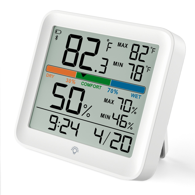 Tuya WiFi Electronic Hygrometer Thermometer Wireless Weather Station Battery Powered Indoor Digital Bathroom Kitchen Living Room