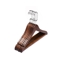 Cintre en bois 360 crochet rotatif bois un grade vêtements vestes cintre support bois vêtements support simple alliage d'aluminium