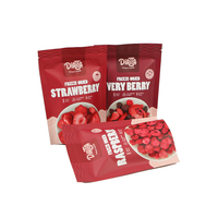 3,5g Op maat bedrukte, mat afgewerkte, hersluitbare aluminiumfolie zakje voor snoep, gedroogd fruit en voedsel, staande pouch met ritssluiting en handvat