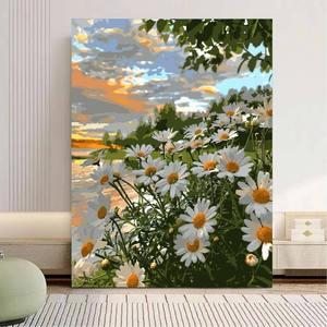 Vente en gros <span class=keywords><strong>de</strong></span> fleurs simples bricolage peinture par numéros peintures suspendues à la main pour soulager le stress - Product Image 4