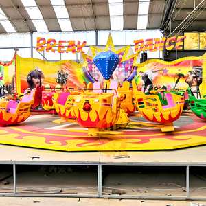 Manèges Crazy Dance montés sur remorque, équipement de parc d'attractions extérieur flexible pour carnavals et spectacles nomades - Product Image 2