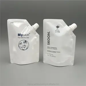 Confezione da 100/250/500 ml sacchetti in Gel per cosmetici con astuccio piccolo beccuccio ricaricabile sacchetto per beccuccio