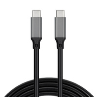 Cable USB 3.1 Tipo-C a Tipo-C de Carga Rápida PD 5A 100W con Revestimiento de PVC y Soporte 4K para Laptop/Teléfono 1m/3m/5m