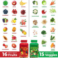 Complément Alimentaire en Capsules Multivitamines et Minéraux à Marque Blanche OEM – Formule Santé Adulte à Base d'Extraits de Fruits et Légumes