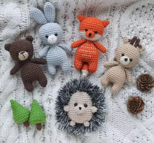 Juguete de Peluche de Animales del Bosque para Bebés, Zorro, Oso, Conejo, Ciervo, Erizo, Ardilla, Búho, Mapache, Mapache Blanco, Alce - Product Image 6