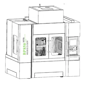 LM500/BP850 Metal Cutter CNC Vertical Universal Grinding Lathe Machining Center Machine Tool