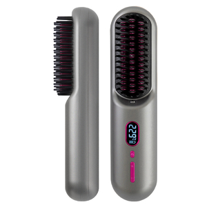 Portable Heated Mini Ionic Hot Comb Straightener Comb Fast <b>Heating</b> Cordless Mini Straightening Brush for Travel - Product Image 1