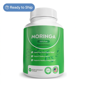 <span class=keywords><strong>Poudre</strong></span> d'extrait de <span class=keywords><strong>feuille</strong></span> de Moringa Oleifera OEM <span class=keywords><strong>en</strong></span> stock 800mg, Arbre de raifort, 27 vitamines, 9 acides aminés, Bouteille, Qualité alimentaire, Marque privée - Product Image 1
