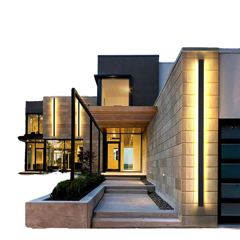 Modern Outdoor Exterior Linear Strip Wall