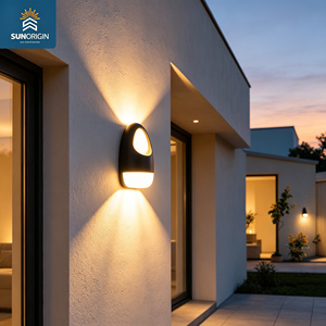 Lámpara de Pared LED Moderna de Diseño Creativo, Impermeable para Interiores/Exteriores, Decoración Solar para Jardín, Patio, Balcón, Lámparas de Pared para Exteriores - Product Image 5