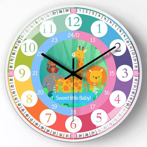<span class=keywords><strong>Reloj</strong></span> de Pared REIDA <span class=keywords><strong>para</strong></span> Niños, Aprendizaje de <span class=keywords><strong>la</strong></span> <span class=keywords><strong>Hora</strong></span>, Sin Tictac, Funciona con Pilas, <span class=keywords><strong>Reloj</strong></span> Educativo Pequeño <span class=keywords><strong>para</strong></span> Niños - Product Image 2