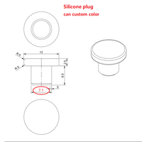 Bouchon en silicone solide résistant à la chaleur de haute qualité personnalisé en usine pour tube