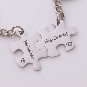 Pendentif porte-clés <span class=keywords><strong>Couple</strong></span> chat en forme de coeur <span class=keywords><strong>noir</strong></span> <span class=keywords><strong>et</strong></span> <span class=keywords><strong>blanc</strong></span> technologie de transfert thermique en métal Sublimation pour l'amour - Product Image 3