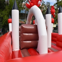 Château gonflable de qualité commerciale pour les fêtes d'enfants et les parcs d'attractions