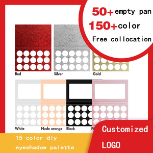 Bán Sỉ Bảng Màu Mắt Rỗng 15 Màu Bảng Màu Mắt Rỗng Nhãn Hiệu Riêng Bảng Màu Mắt Sáng Bóng Vàng Kim Sombras De Ojos 26Mm - Product Image 2