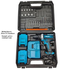 Vente en gros de jeux d'outils tournevis perceuse sans fil 21V bon marché perceuses électriques perceuse portable pour le ménage - Product Image 3