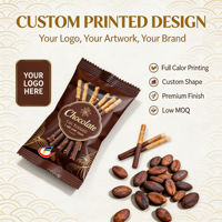 Bolsa de Embalaje Personalizada con Sellado Trasero, Reciclable, de Plástico, Aluminio y Mylar, para Snacks Comestibles, Chocolate, Nueces, Barras de Proteína y Energía