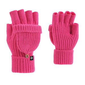 ถุงมือถักสีพื้นสำหรับผู้หญิง TOPSCT0656S ขายส่ง ถุงมือครึ่งนิ้วสำหรับปั่นจักรยาน กีฬากลางแจ้ง ฤดูหนาว - Product Image 2