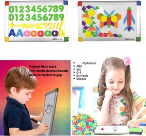 Imanes ABC, Letras Magnéticas, Números, Formas, Juguete Educativo para Niños Pequeños, Almacenamiento, Pizarra de Dibujo de Doble Cara, Letras Mayúsculas, OEM - Product Image 2