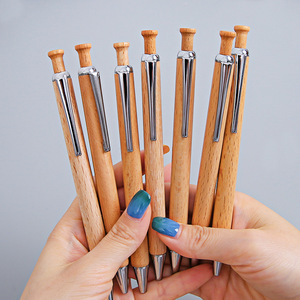 Un stylo à bille en bambou écologique Offre Spéciale avec logo personnalisé avec toucher en caoutchouc souple - Product Image 5