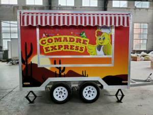 Camión de comida móvil de pizza pequeña personalizado de 10 pies, remolque de furgoneta de 220V, cocina completa equipada para concesión de comida rápida, perritos calientes, dulces, patatas fritas - Product Image 3