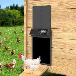 2024 plus récent télécommande à énergie solaire poulailler porte écran LCD Anti-pincement Cage pour animaux de compagnie et produit de maison - Product Image 5