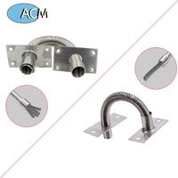 Protector de Cable para Control de Acceso, Montaje Expuesto en Puerta, Funda Protectora de Acero Inoxidable, Tubo Metálico Blindado para Cableado Oculto