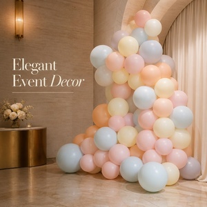 Ballon en latex de haute qualité de 12 pouces, 2,8 g, pour fête d'anniversaire d'enfants, mariage, décoration de fête, couleur <span class=keywords><strong>macaron</strong></span> <span class=keywords><strong>bleu</strong></span> rose pastel - Product Image 4