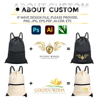 Sac à dos promotionnel personnalisé en polyester avec logo, sac à cordon pliable, sac à cordon imperméable pour une utilisation quotidienne à la salle de sport