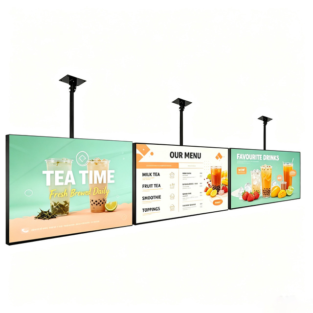 Android Digital Menu Board 32-65 Inch 1080P hd Lcd Screen Advertising Display for Fast Food Restaurants Retail Stores Subway