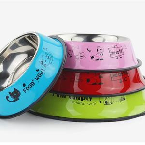 Qbellpet Portable Stainless Steel Pet Feeder <b>Bowl</b> Multicolour Non-Slip <b>Dog</b> and Cat <b>Bowl</b> for Small and Large <b>Dogs</b> for <b>Travel</b> - Product Image 2