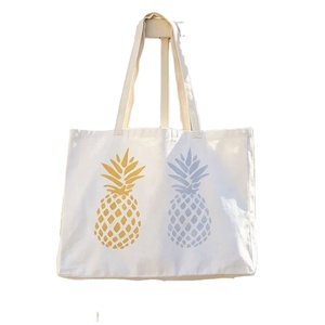 Fashion Wholesale <b>Large</b> Capacity Cotton Canvas Gift <b>Tote</b> <b>Bag</b> Reusable 100% Organic Cotton Beach <b>Bag</b> - Product Image 1